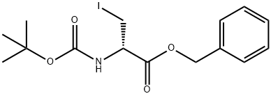 BOC-Β-IODO-D-ALA-OBZL 结构式