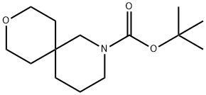 3-氧代-1-噁-6-氮杂螺[3.3]庚烷-6-羧酸叔丁酯 结构式