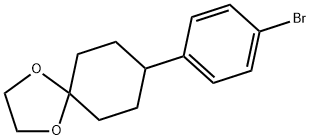 8-(4-溴苯基)-1,4-二F螺[4,5]癸烷, 125962-61-0, 结构式