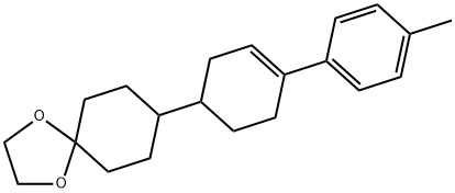 1,4-Dioxaspiro[4.5]decane, 8-[4-(4-methylphenyl)-3-cyclohexen-1-yl]-,125962-78-9,结构式