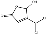 4-(dichloromethyl)-5-hydroxy-5H-furan-2-one 结构式