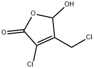 3-chloro-4-(chloromethyl)-5-hydroxy-2(5H)-furanone 结构式