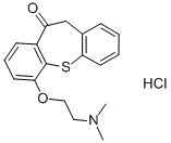Dibenzo(b,f)thiepin-10(11H)-one, 6-(2-(dimethylamino)ethoxy)-, hydroch loride Struktur