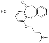 Dibenzo(b,f)thiepin-10(11H)-one, 6-(3-(dimethylamino)propoxy)-, hydroc hloride Struktur