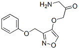 (3-amino-2-oxypropoxy)phenoxymethylisoxazole Structure