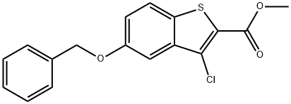 Methyl 5-(benzyloxy)-3-chlorobenzo[b]thiophene-2-carboxylate,1259977-93-9,结构式