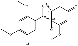 (+)-Griseofulvin Struktur