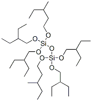 3,13-ジメチル-7,7,9,9-テトラキス(2-エチルブトキシ)-6,8,10-トリオキサ-7,9-ジシラペンタデカン 化学構造式
