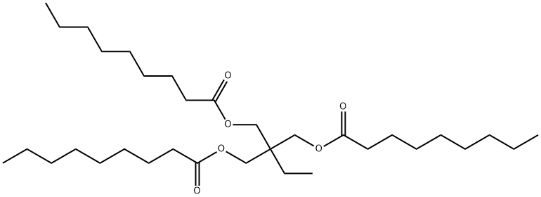 ジノナン酸2-エチル-2-[(ノナノイルオキシ)メチル]-1,3-プロパンジイル 化学構造式
