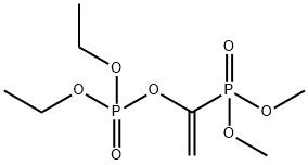 Phosphoric acid 1-(dimethoxyphosphinyl)ethenyldiethyl ester,126-61-4,结构式