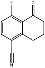 4-Fluoro-5-oxo-5,6,7,8-tetrahydronaphthalene-1-carbonitrile Structure