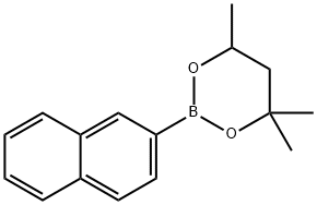 4,4,6-Trimethyl-2-(naphthalen-2-yl)-1,3,2-dioxaborinane,1260068-92-5,结构式