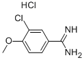 3-氯-4-甲氧基苯甲脒盐酸盐, 126007-98-5, 结构式