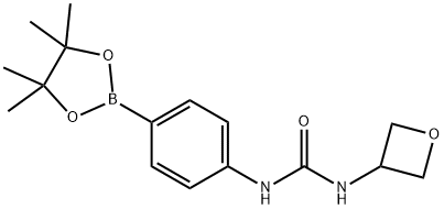 1-(Oxetan-3-yl)-3-(4-(4,4,5,5-tetraMethyl-1,3,2-dioxaborolan-2-yl)phenyl)urea Structure