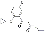 Ethyl 3-(5-chloro-2-cyclopropoxyphenyl)-3-oxopropanoate 结构式