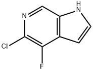 1H-Pyrrolo[2,3-c]pyridine, 5-chloro-4-fluoro-,1260382-02-2,结构式