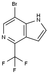 1H-Pyrrolo[3,2-c]pyridine, 7-broMo-4-(trifluoroMethyl)- Structure