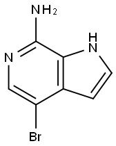 1H-Pyrrolo[2,3-c]pyridin-7-aMine, 4-broMo- 结构式
