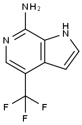 1H-Pyrrolo[2,3-c]pyridin-7-aMine, 4-(trifluoroMethyl)- 结构式