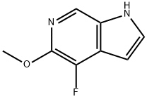 1H-Pyrrolo[2,3-c]pyridine, 4-fluoro-5-Methoxy- 结构式