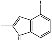 4-碘-2-甲基-1H-吲哚 结构式