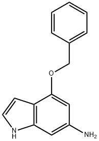 1H-Indol-6-aMine, 4-(phenylMethoxy)- Struktur