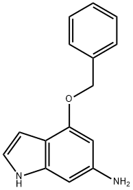 1H-Indol-6-aMine, 4-(phenylMethoxy)- 化学構造式