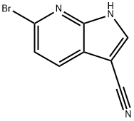 6-broMo-1H-pyrrolo[2,3-b]pyridine-3-carbonitrile Structure