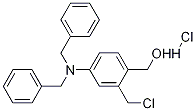 (2-(ChloroMethyl)-4-(dibenzylaMino)phenyl)Methanol hydrochloride 化学構造式