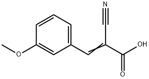 2-CYANO-3-(3-METHOXY-PHENYL)-ACRYLIC ACID Structure