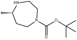 (S)-tert-butyl 5-methyl-1,4-diazepane-1-carboxylate Struktur