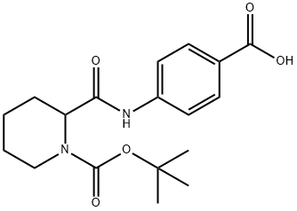 4-(1-(叔丁氧羰基)哌啶-6-羰酰胺基)苯甲酸,1260639-30-2,结构式