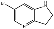 1H-Pyrrolo[3,2-b]pyridine, 6-broMo-2,3-dihydro- Structure