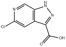 5-氯-1H-吡唑并[3,4-C]吡啶-3-羧酸 结构式