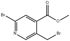 4-Pyridinecarboxylic acid, 2-broMo-5-(broMoMethyl)-, Methyl ester Structure