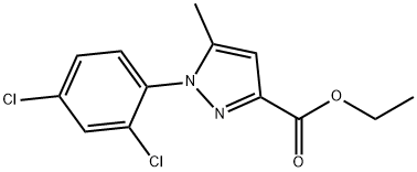 1-(2,4-DICHLORO-PHENYL)-5-METHYL-1H-PYRAZOLE-3-CARBOXYLIC ACID ETHYL ESTER,126067-40-1,结构式