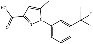 5-METHYL-1-(3-TRIFLUOROMETHYL-PHENYL)-1H-PYRAZOLE-3-CARBOXYLIC ACID
 Structure