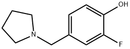 2-Fluoro-4-(pyrrolidin-1-ylmethyl)phenol Structure
