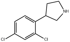 3-(2,4-二氯苯基)吡咯烷 结构式