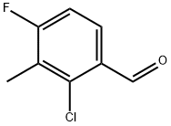 2-chloro-4-fluoro-3-methybenzaldehyde Struktur