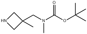 methyl-(3-methyl-azetidin-3-ylmethyl)-carbamic acid tert-butyl ester Struktur