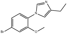 1-(4-broMo-2-Methoxyphenyl)-4-ethyl-1H-iMidazole|1 - (4 - 溴-2 - 甲氧基苯基)-4 - 乙基- 1H-咪唑