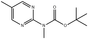 Methyl-(5-Methyl-pyriMidin-2-yl)-carbaMic acid tert-butyl ester 结构式