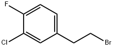 3-氯-4-氟苯基乙基溴, 1260809-91-3, 结构式