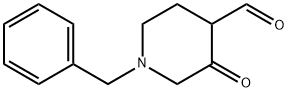 3-氧代-1-(苯基甲基)-4-哌啶甲醛 结构式