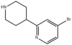 4-broMo-2-(piperidin-4-yl)pyridine,1260848-37-0,结构式