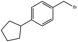 苯, 1-(溴甲基)-4-环戊基-, 1260851-03-3, 结构式