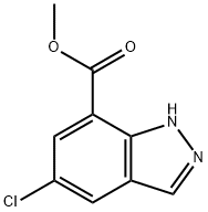 5-氯-1H-吲唑-7-羧酸甲酯 结构式