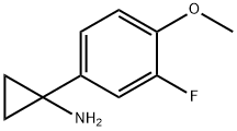 1-(3-fluoro-4-Methoxyphenyl)cyclopropanaMine hydrochloride Structure