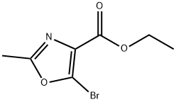 5-溴-2-甲基恶唑-4-羧酸乙酯, 1260861-94-6, 结构式